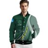 personalized oregon ducks wave patterns green jacket high quality