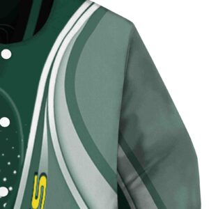 personalized oregon ducks wave patterns green jacket premium grade