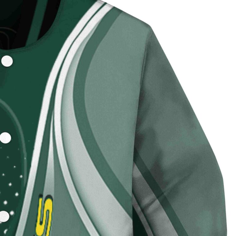 personalized oregon ducks wave patterns green jacket premium grade