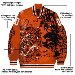personalized oregon state beavers fishing art orange jacket new arrival