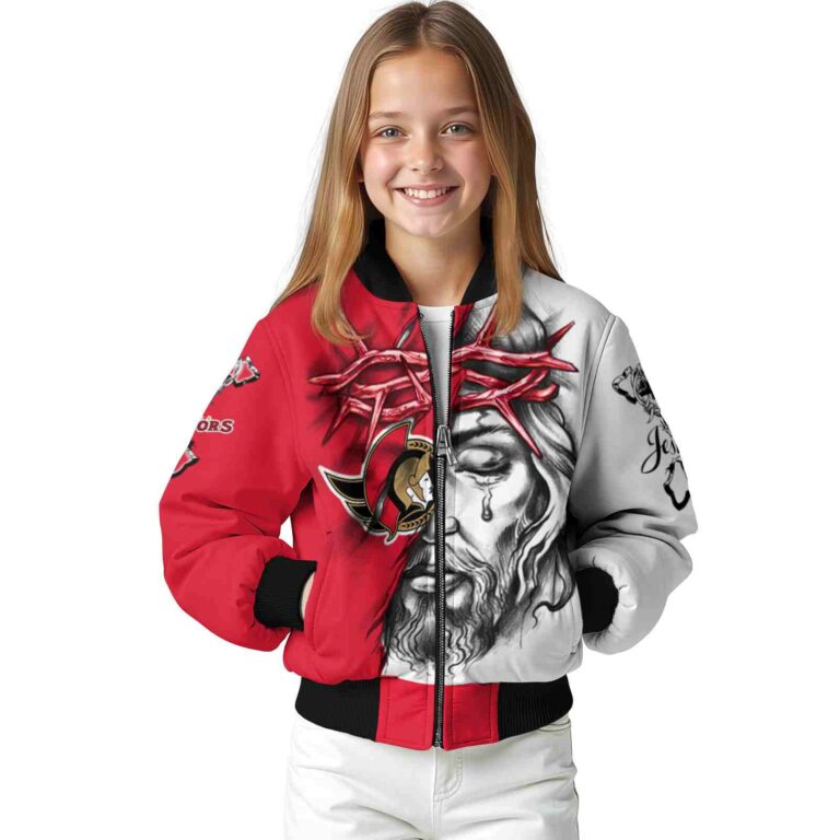personalized ottawa senators jesus tears red white jacket top rated