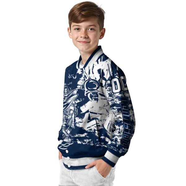 personalized penn state nittany lions fishing art blue jacket trendy