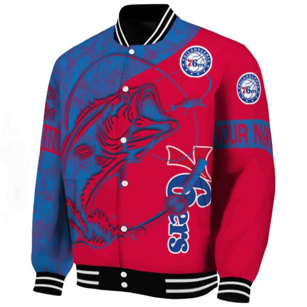 personalized philadelphia 76ers fishing rod red jacket best selling