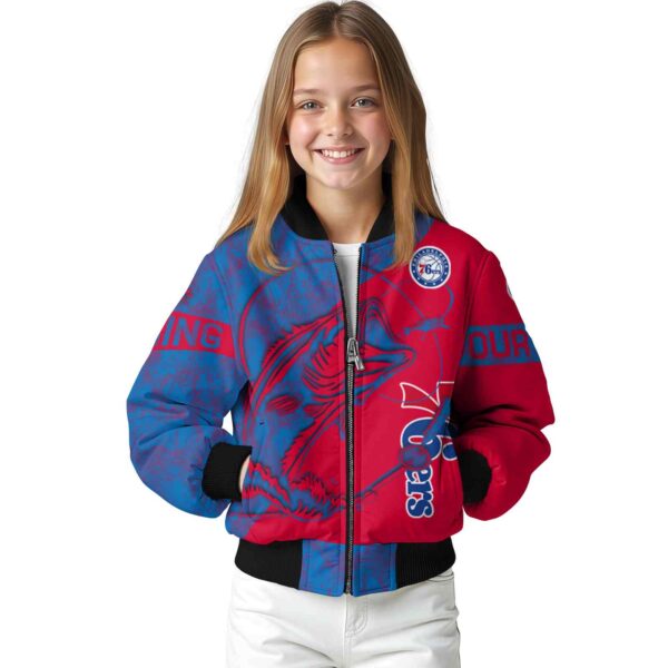 personalized philadelphia 76ers fishing rod red jacket top rated