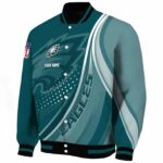 personalized philadelphia eagles wave patterns green jacket best selling