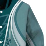 personalized philadelphia eagles wave patterns green jacket best selling
