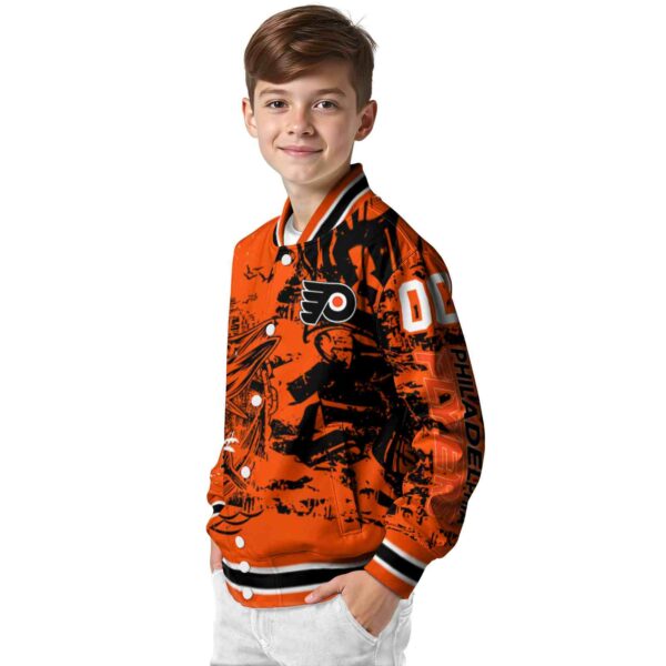 personalized philadelphia flyers fishing art orange jacket trendy