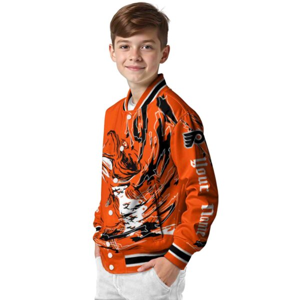 personalized philadelphia flyers fishing passion orange white jacket trendy