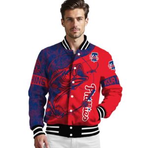 personalized philadelphia phillies fishing rod red jacket high quality