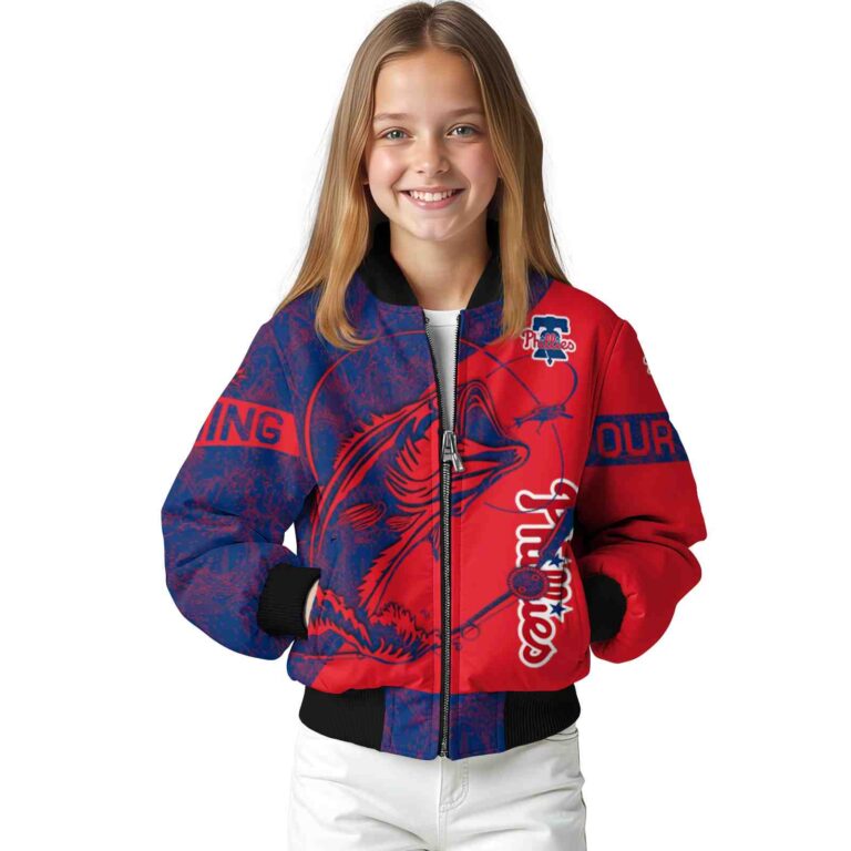 personalized philadelphia phillies fishing rod red jacket top rated