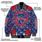personalized philadelphia phillies heart explosion blue jacket best selling