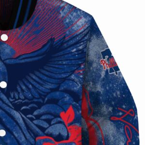 personalized philadelphia phillies praying hands blue jacket premium grade