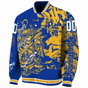 personalized pittsburgh panthers fishing art royal blue jacket best selling