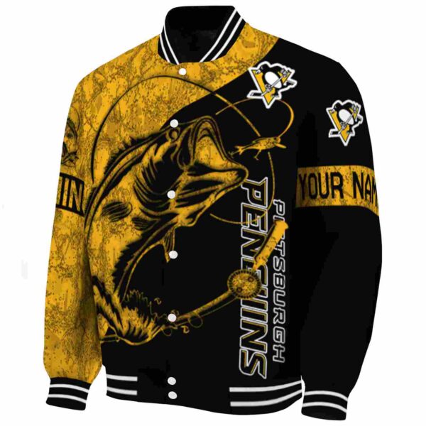 personalized pittsburgh penguins fishing rod black jacket best selling