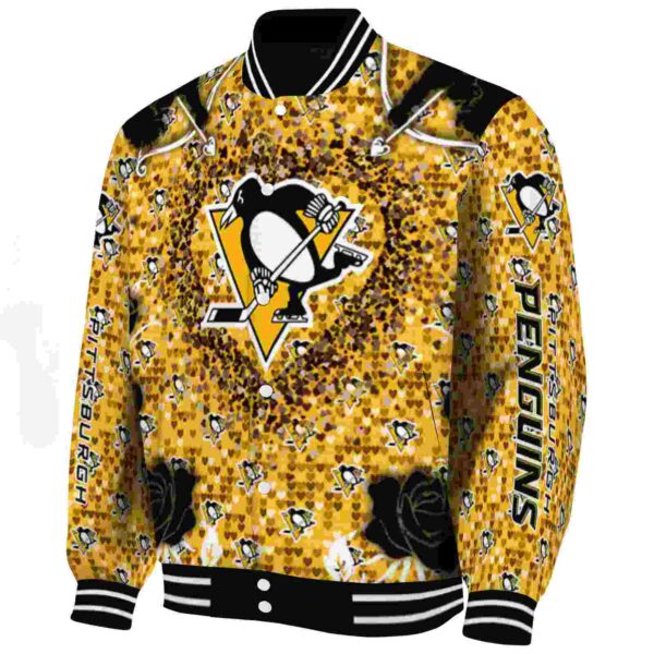 personalized pittsburgh penguins heart explosion yellow jacket best selling
