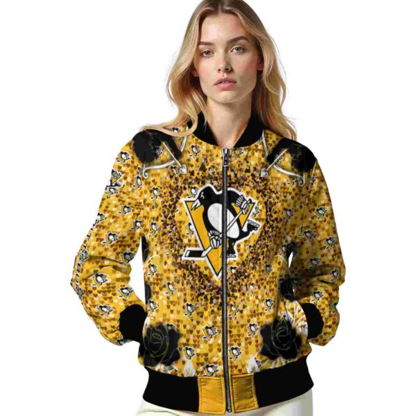 personalized pittsburgh penguins heart explosion yellow jacket latest model