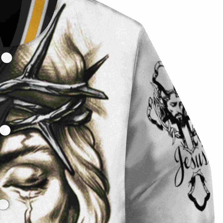 personalized pittsburgh pirates jesus tears black white jacket premium grade
