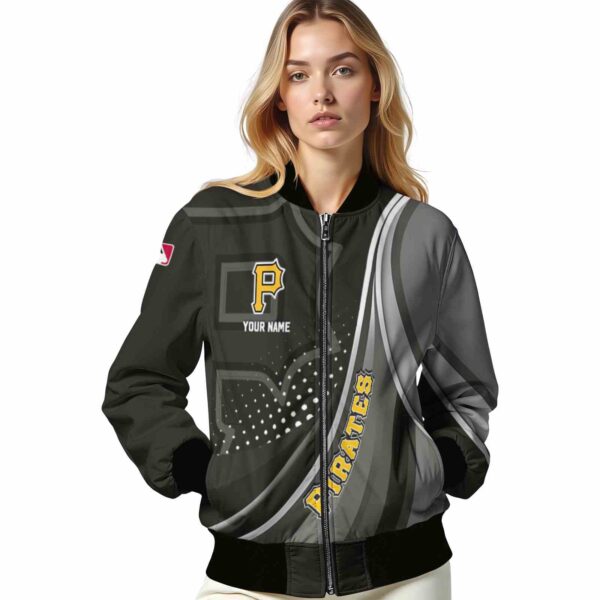 personalized pittsburgh pirates wave patterns black jacket latest model