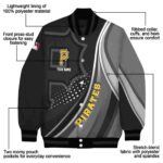 personalized pittsburgh pirates wave patterns black jacket best selling