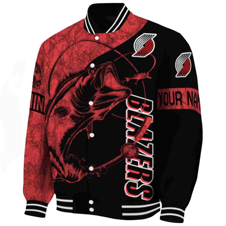 personalized portland trail blazers fishing rod black jacket best selling