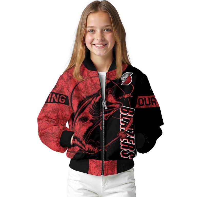 personalized portland trail blazers fishing rod black jacket top rated