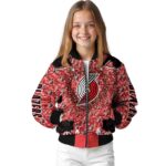 personalized portland trail blazers heart explosion red jacket best selling