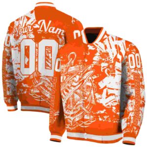 personalized sam houston bearkats fishing art orange jacket fashion forward