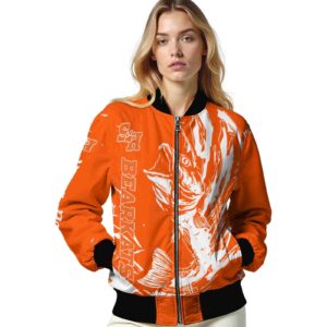 personalized sam houston bearkats fishing passion orange white jacket latest model
