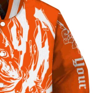 personalized sam houston bearkats fishing passion orange white jacket premium grade