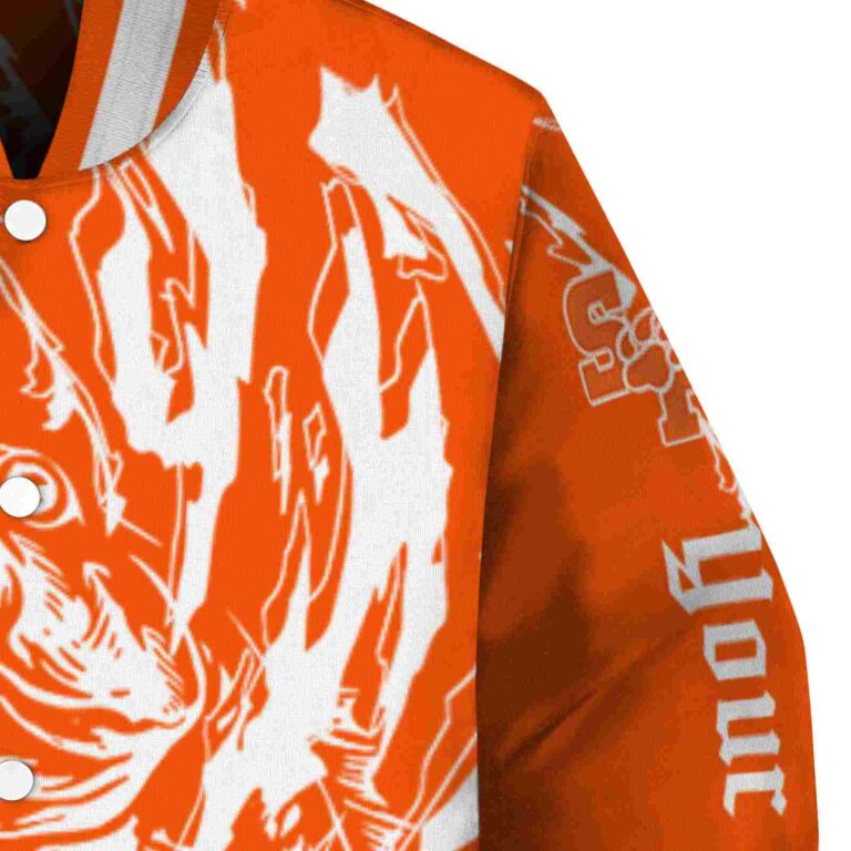 personalized sam houston bearkats fishing passion orange white jacket premium grade
