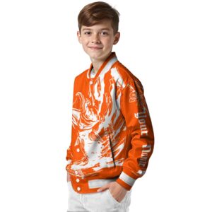 personalized sam houston bearkats fishing passion orange white jacket trendy