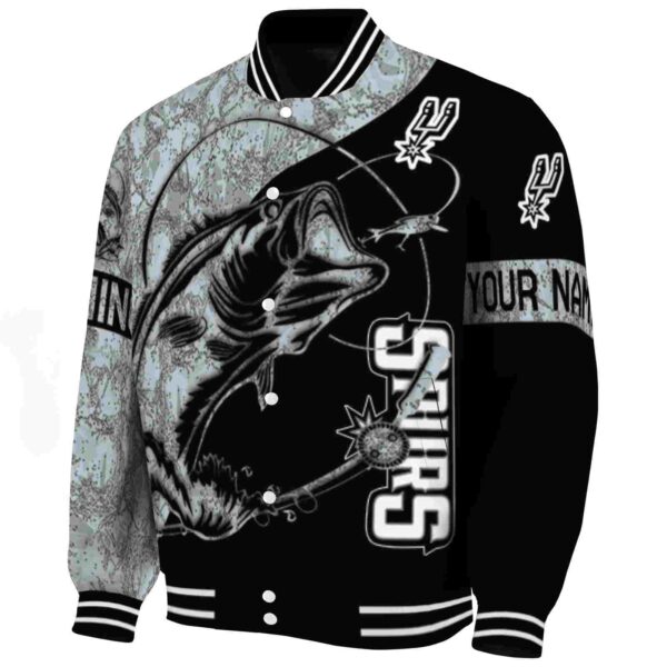 personalized san antonio spurs fishing rod black jacket best selling