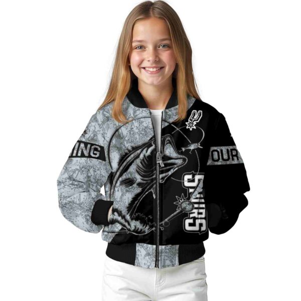 personalized san antonio spurs fishing rod black jacket top rated