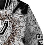 personalized san antonio spurs heart explosion silver jacket best selling