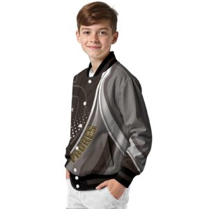 personalized san diego padres wave patterns brown jacket trendy