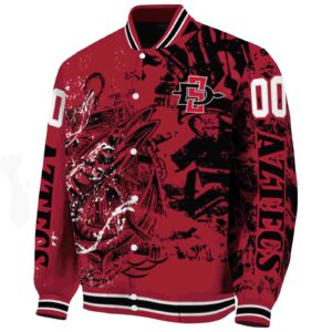 personalized san diego state aztecs fishing art red jacket best selling