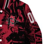 personalized san diego state aztecs fishing art red jacket best selling