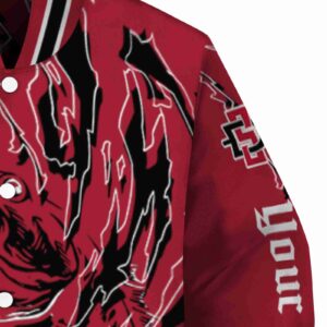 personalized san diego state aztecs fishing passion red white jacket premium grade