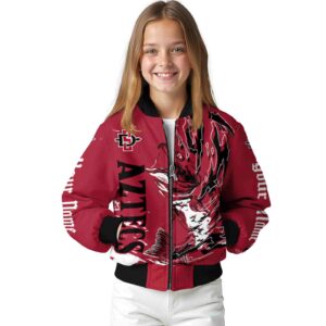 personalized san diego state aztecs fishing passion red white jacket top rated