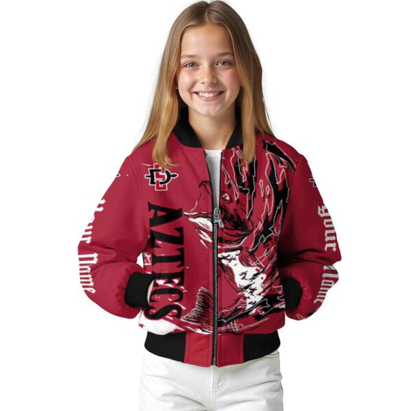 personalized san diego state aztecs fishing passion red white jacket top rated