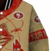 personalized san francisco 49ers fishing rod gold jacket premium grade
