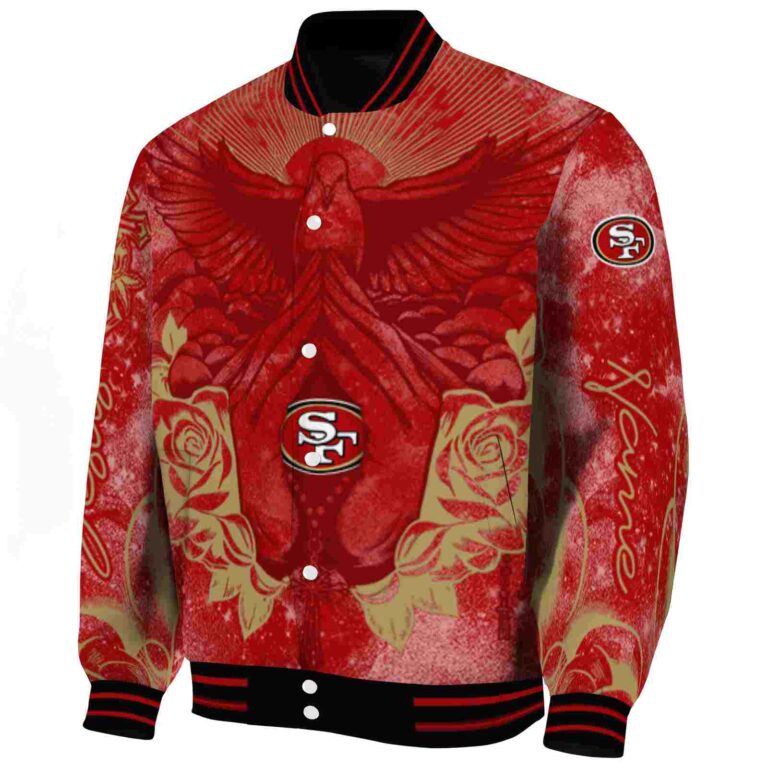 personalized san francisco 49ers praying hands red jacket best selling
