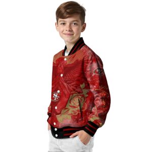 personalized san francisco 49ers praying hands red jacket trendy