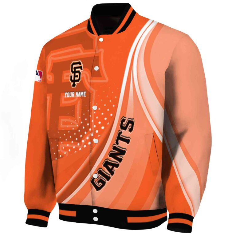 personalized san francisco giants wave patterns orange jacket best selling