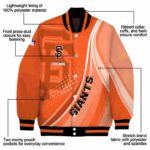 personalized san francisco giants wave patterns orange jacket best selling