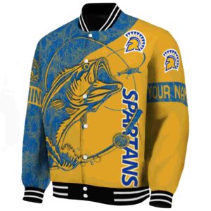 personalized san jose state spartans fishing rod gold jacket best selling