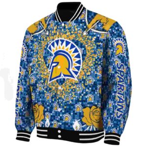 personalized san jose state spartans heart explosion blue jacket best selling