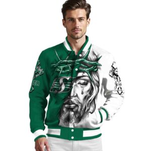 personalized saskatchewan roughriders jesus tears green white jacket high quality