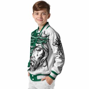 personalized saskatchewan roughriders jesus tears green white jacket trendy