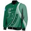 personalized saskatchewan roughriders wave patterns green jacket best selling